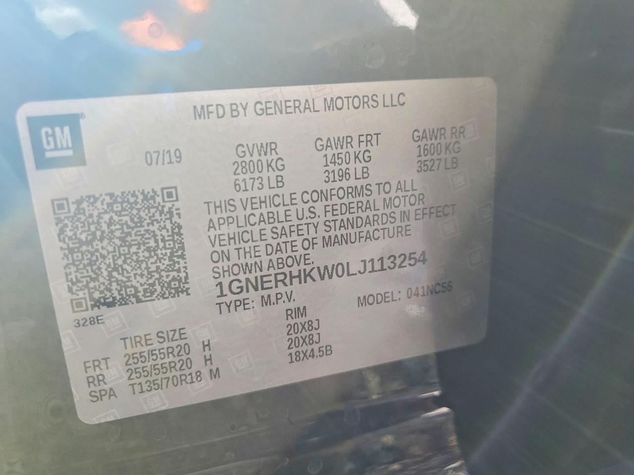 2020 Chevrolet Traverse lt