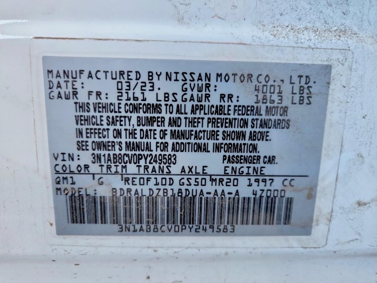 2023 Nissan Sentra sv