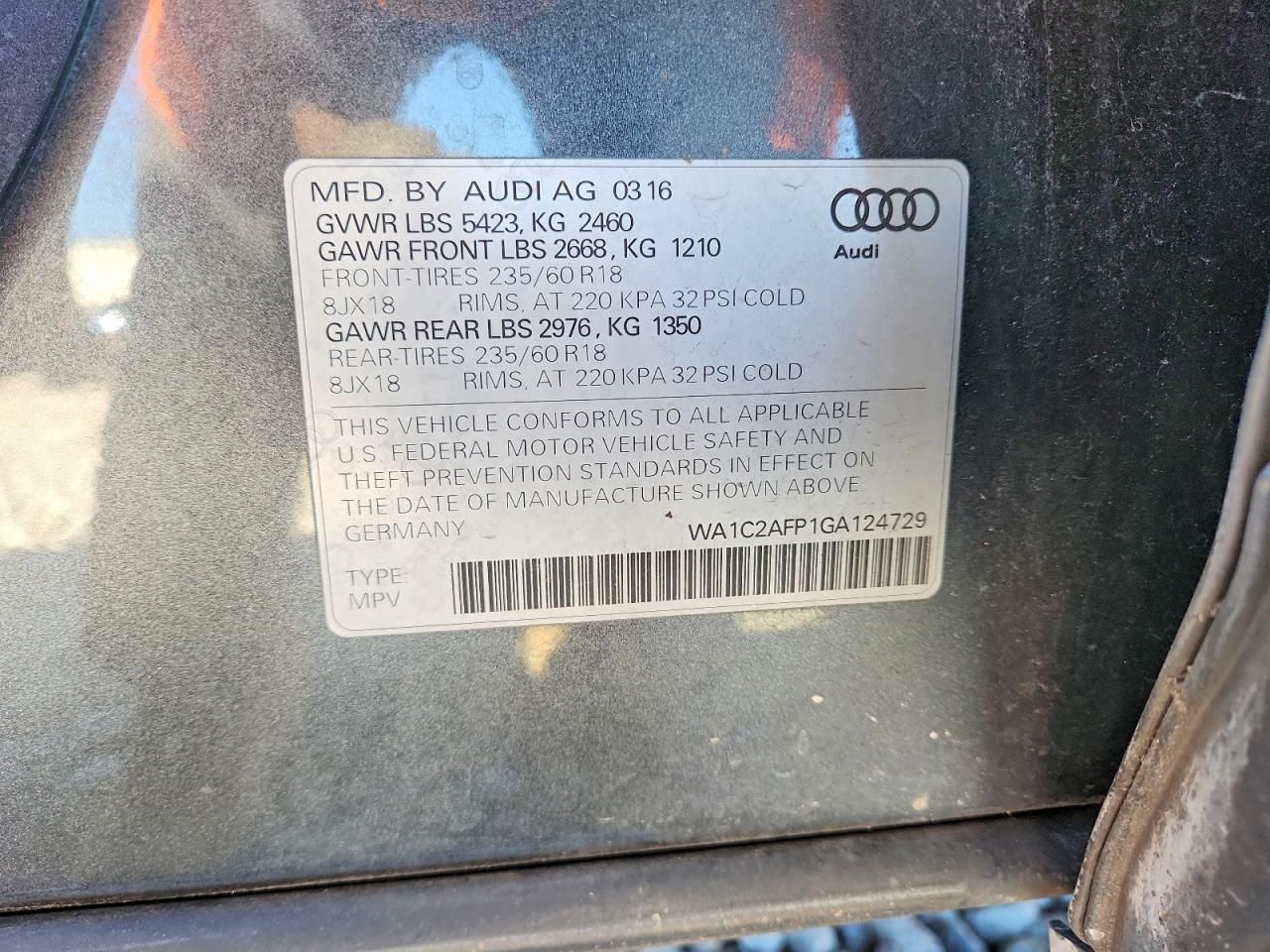 2016 Audi Q5 Premium