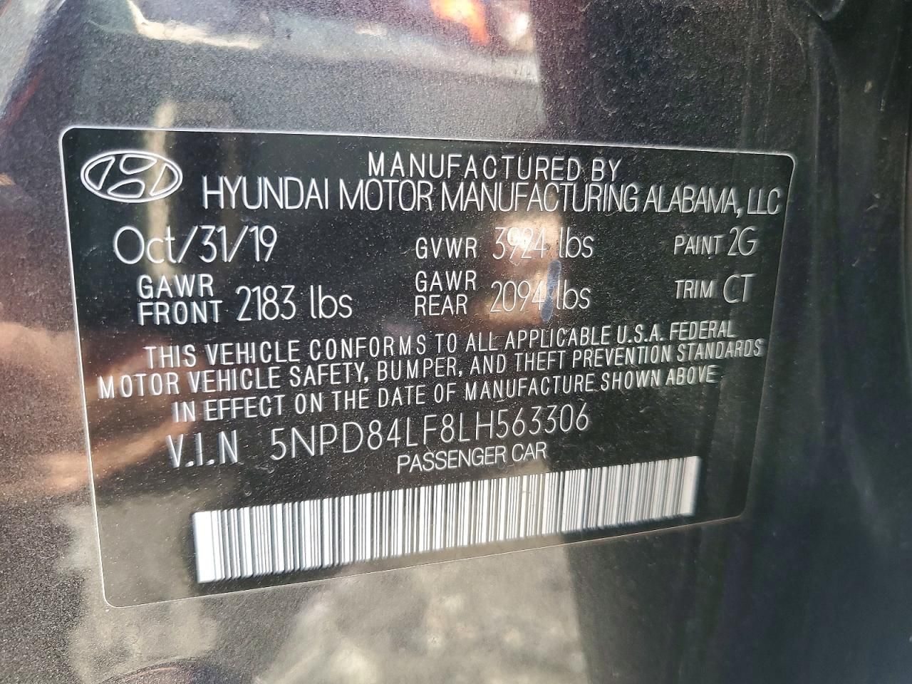 2020 Hyundai Elantra sel