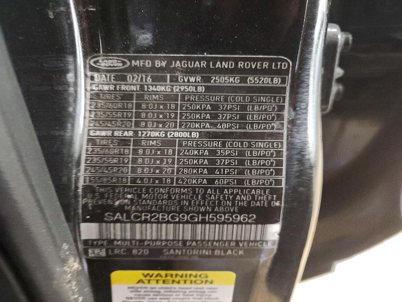 2016 Land Rover Discovery Sport hse