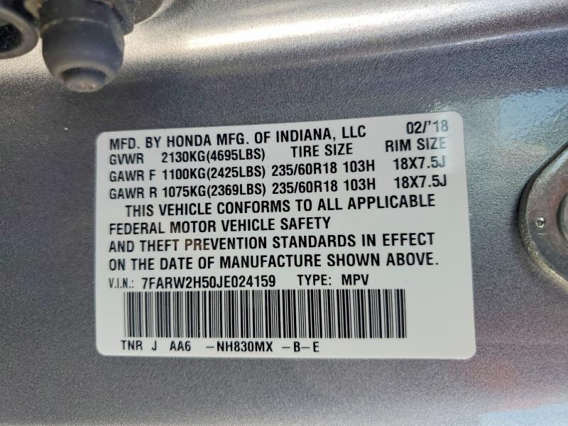 2018 Honda Cr-v ex