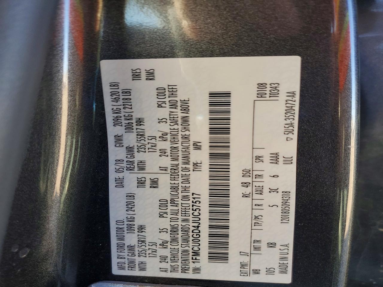 2018 Ford Escape se