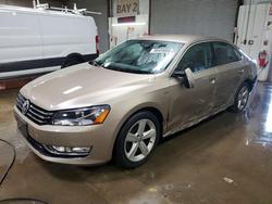 Salvage cars for sale from Copart Elgin, IL: 2015 Volkswagen Passat s