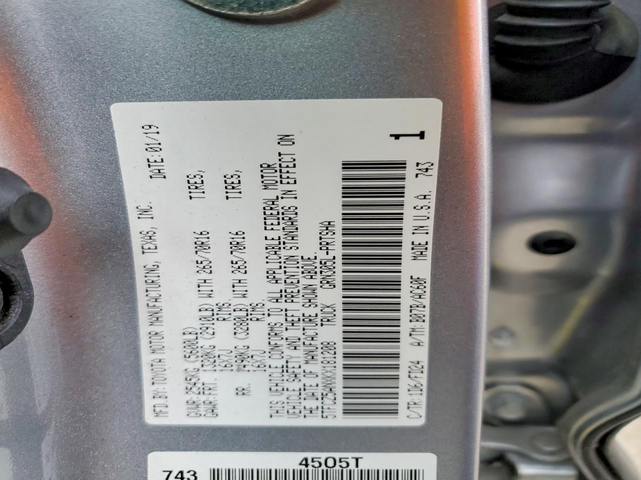 2019 Toyota Tacoma Double cab