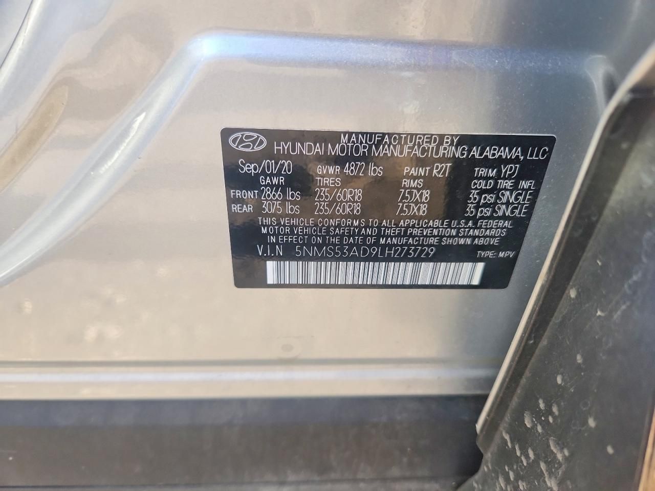 2020 Hyundai Santa fe Limited