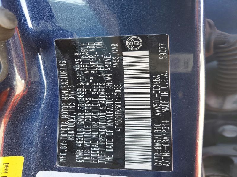 2016 Toyota Camry Hybrid