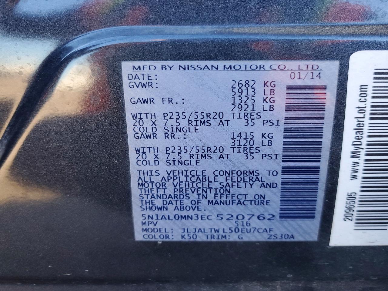 2014 Infinity Qx60