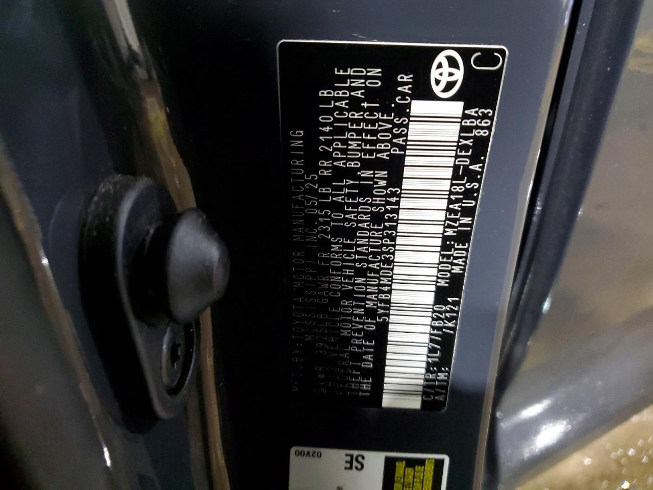 2025 Toyota Corolla le