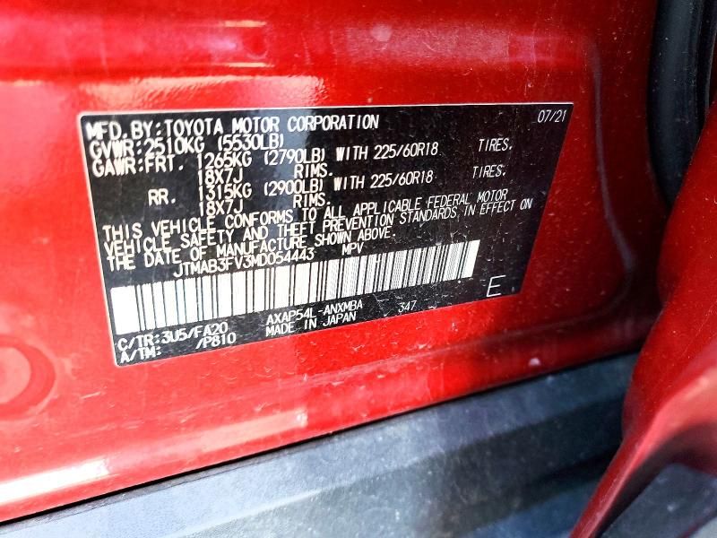 2021 Toyota Rav4 Prime se