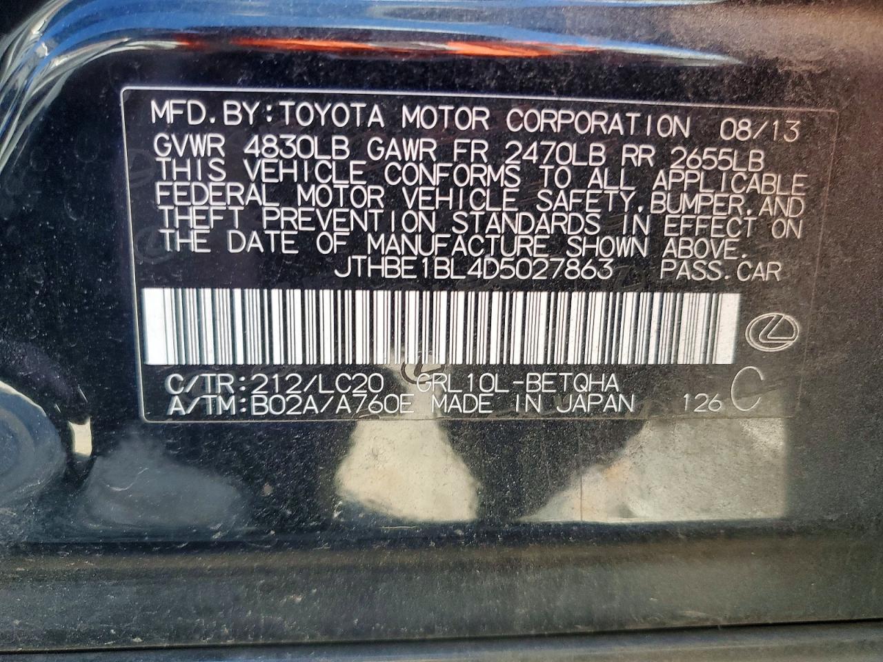 2013 Lexus Gs 350