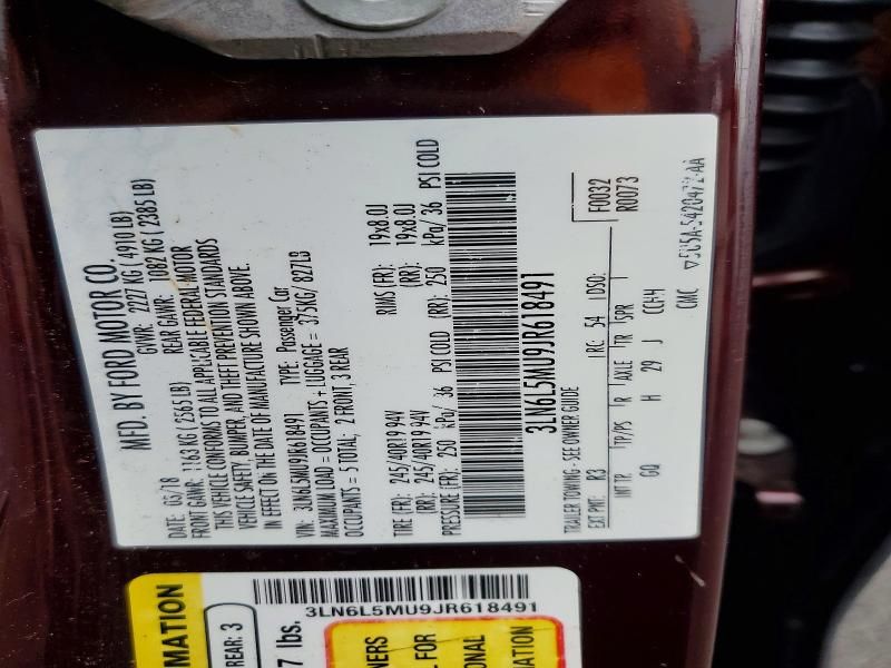 2018 Lincoln Mkz Hybrid Reserve