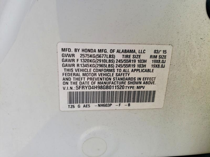 2016 Acura Mdx Advance
