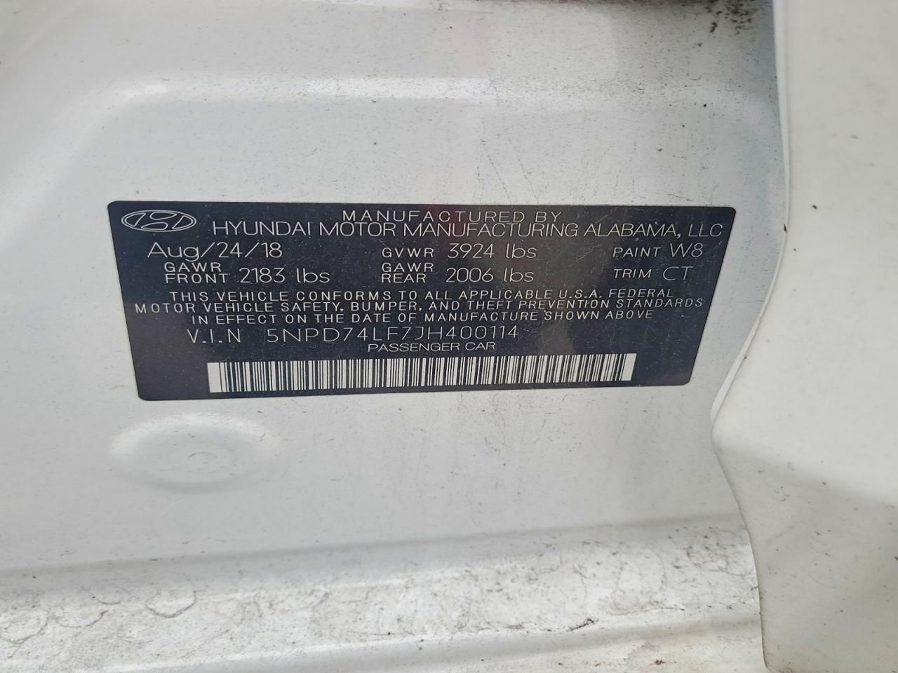 2018 Hyundai Elantra se