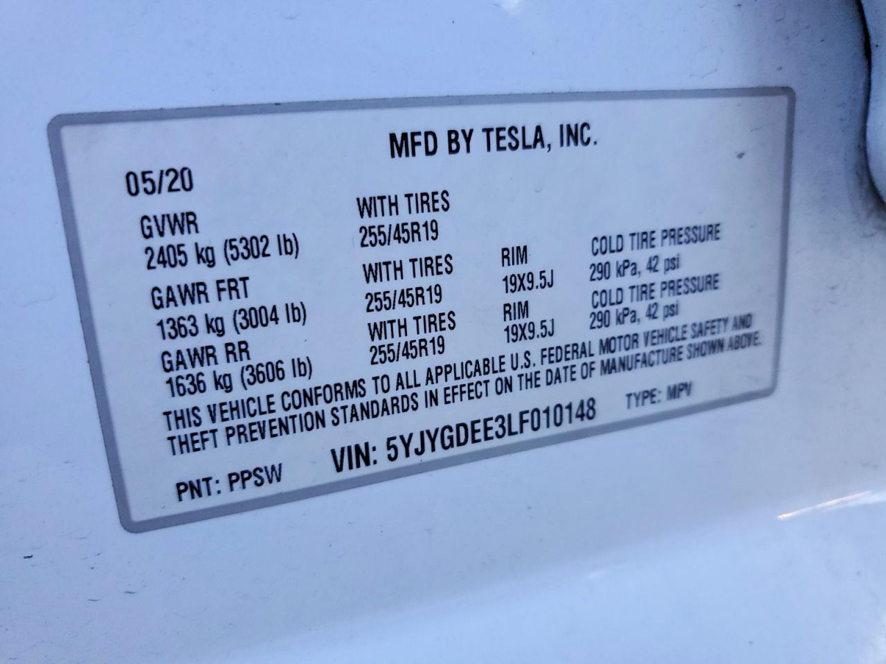 2020 Tesla Model y