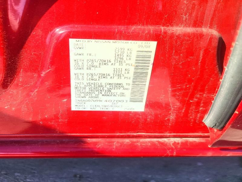 2009 Nissan Frontier Crew cab se