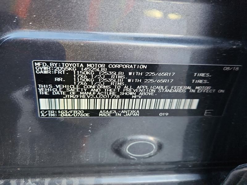2018 Toyota Rav4 le