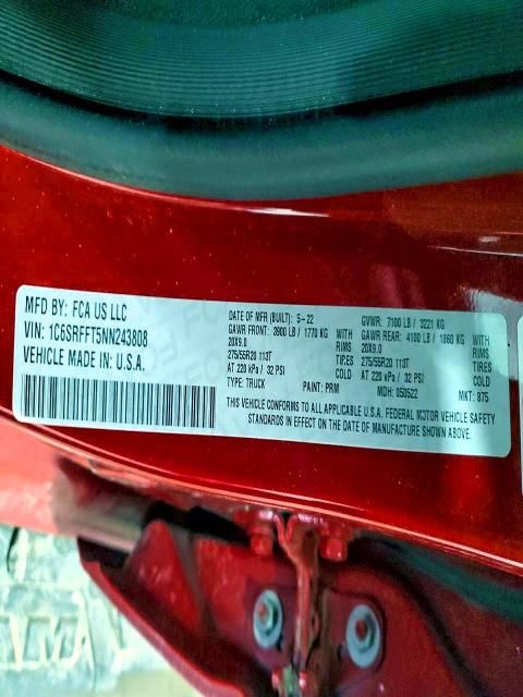 2022 Dodge Ram 1500 big Horn/lone Star