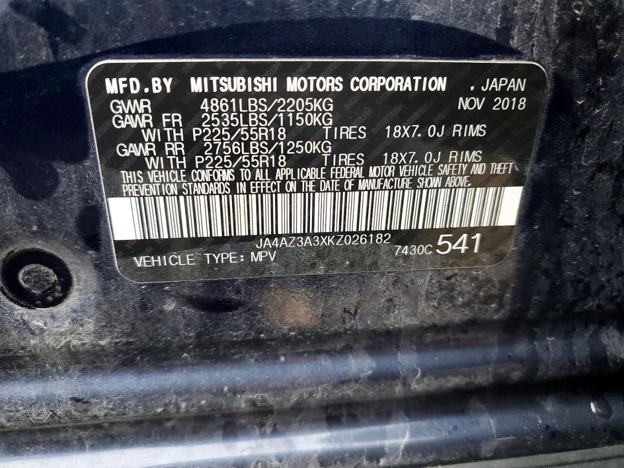 2019 Mitsubishi Outlander se