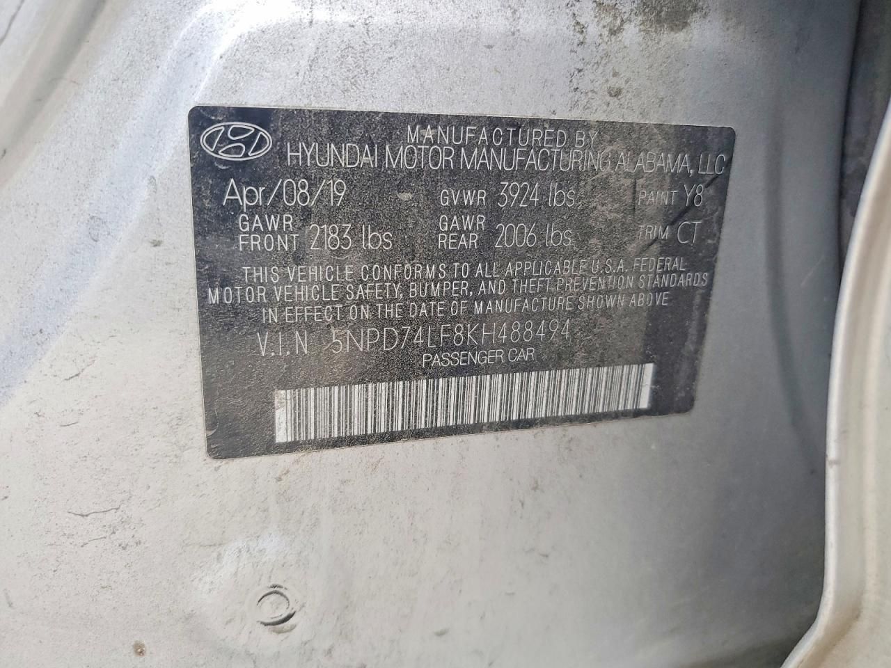 2019 Hyundai Elantra se