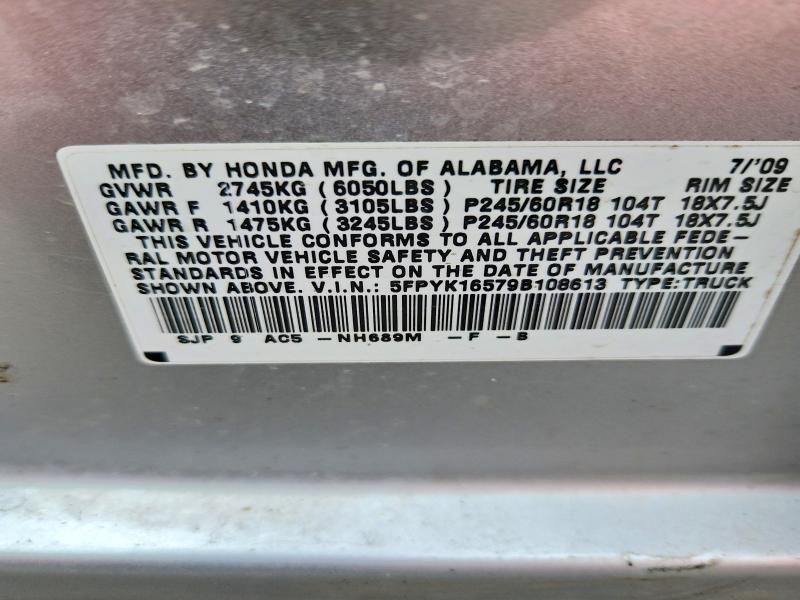 2009 Honda Ridgeline rtl