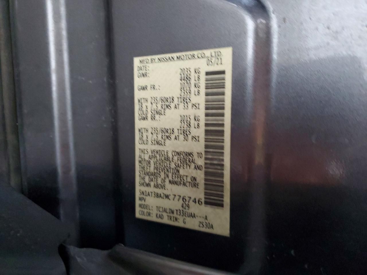 2021 Nissan Rogue sv