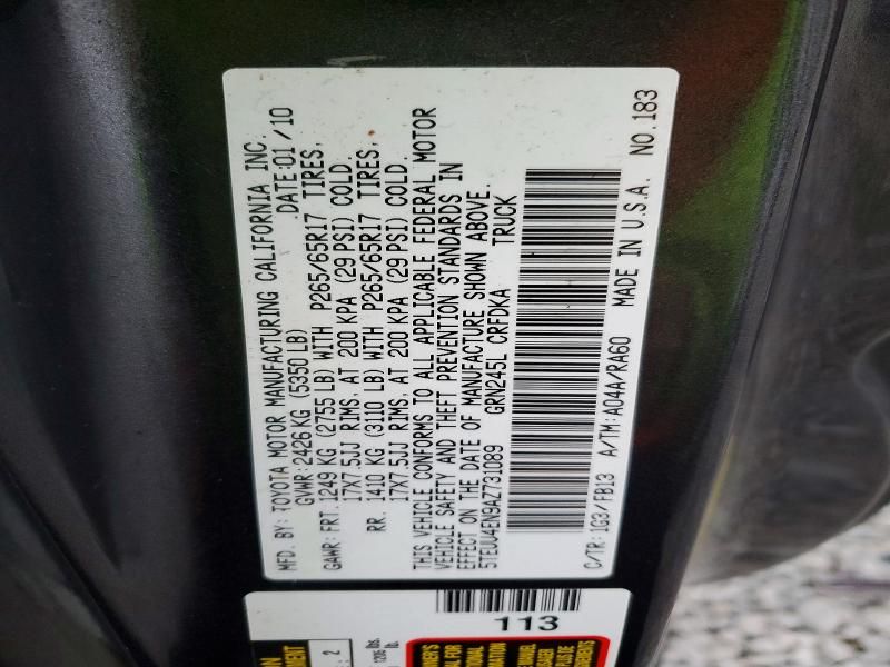 2010 Toyota Tacoma Access cab