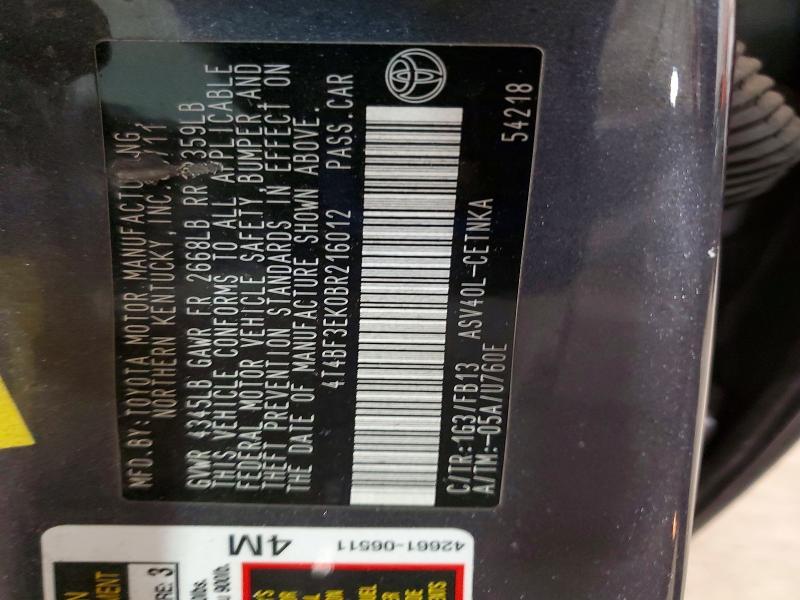 2011 Toyota Camry le