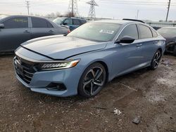 Salvage cars for sale from Copart Elgin, IL: 2022 Honda Accord Sport