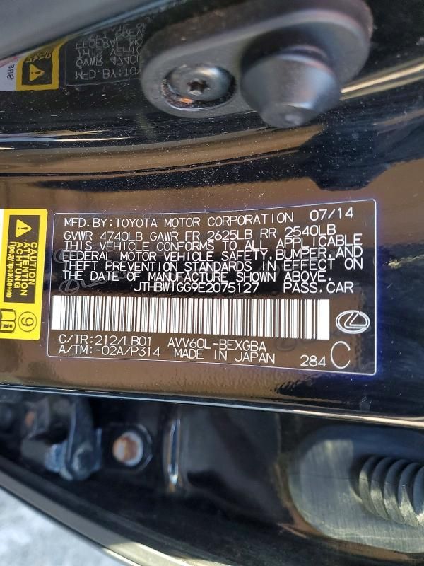 2014 Lexus Es 300h Base