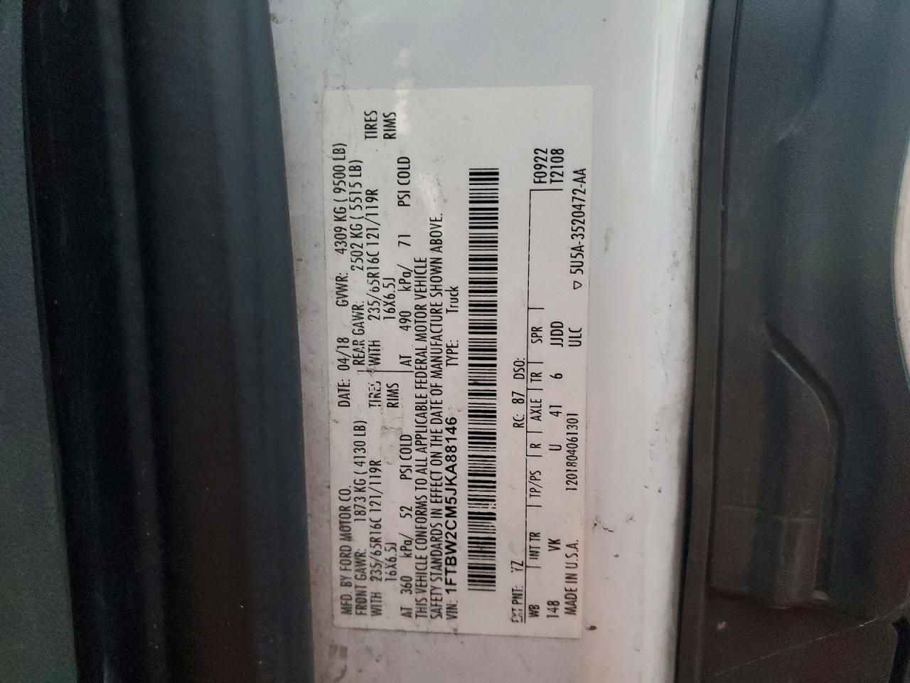 2018 Ford Transit T-350