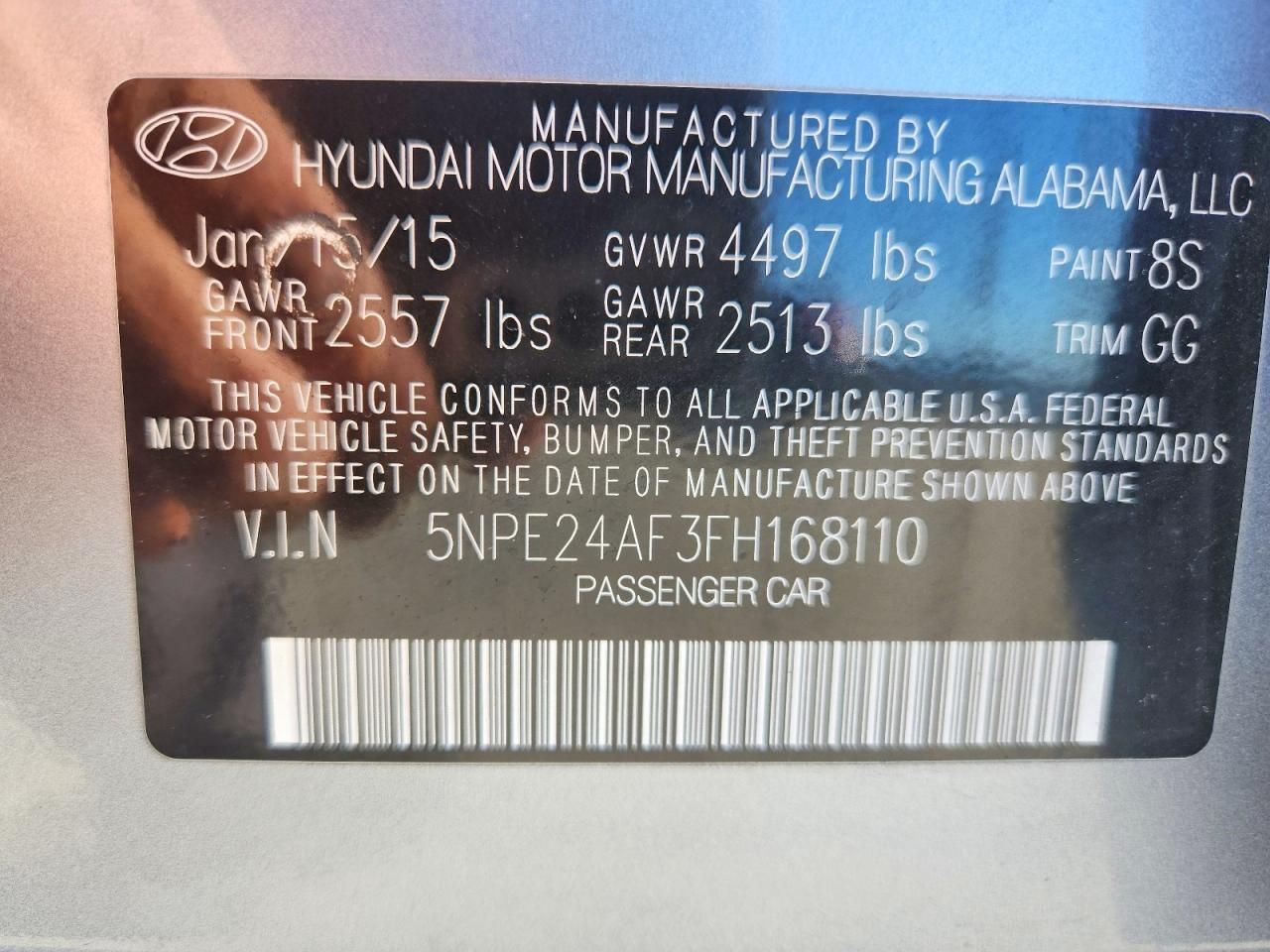 2015 Hyundai Sonata se