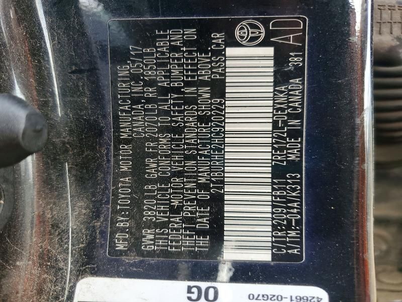 2017 Toyota Corolla l