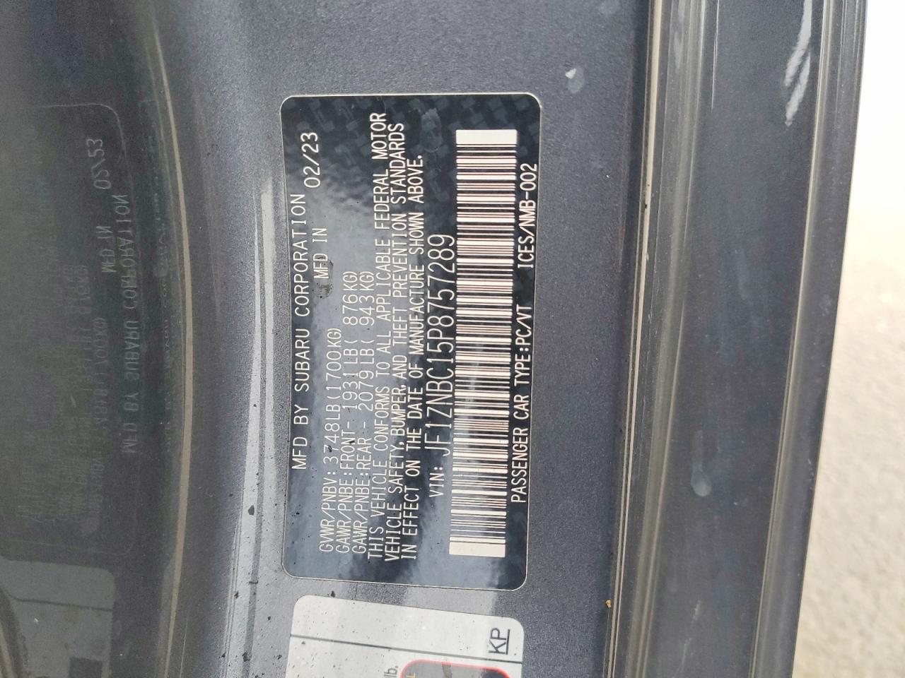 2023 Toyota Gr 86