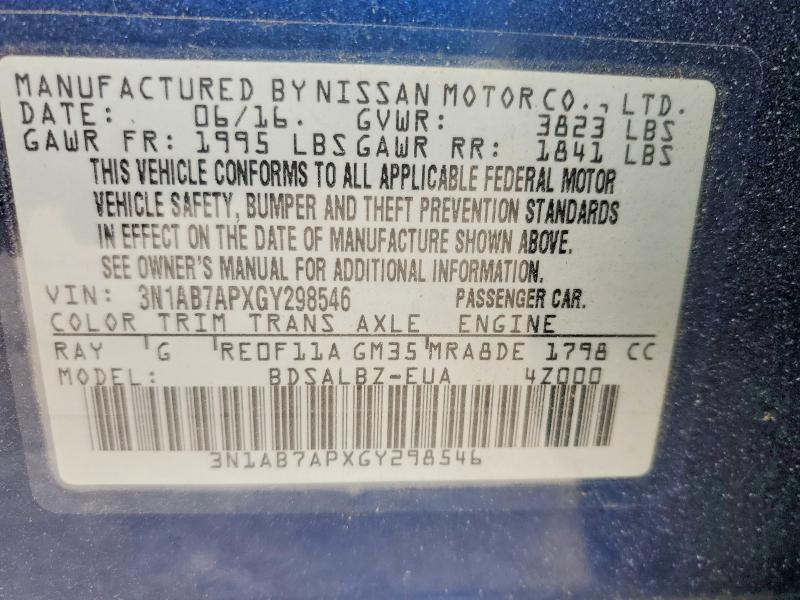 2016 Nissan Sentra s