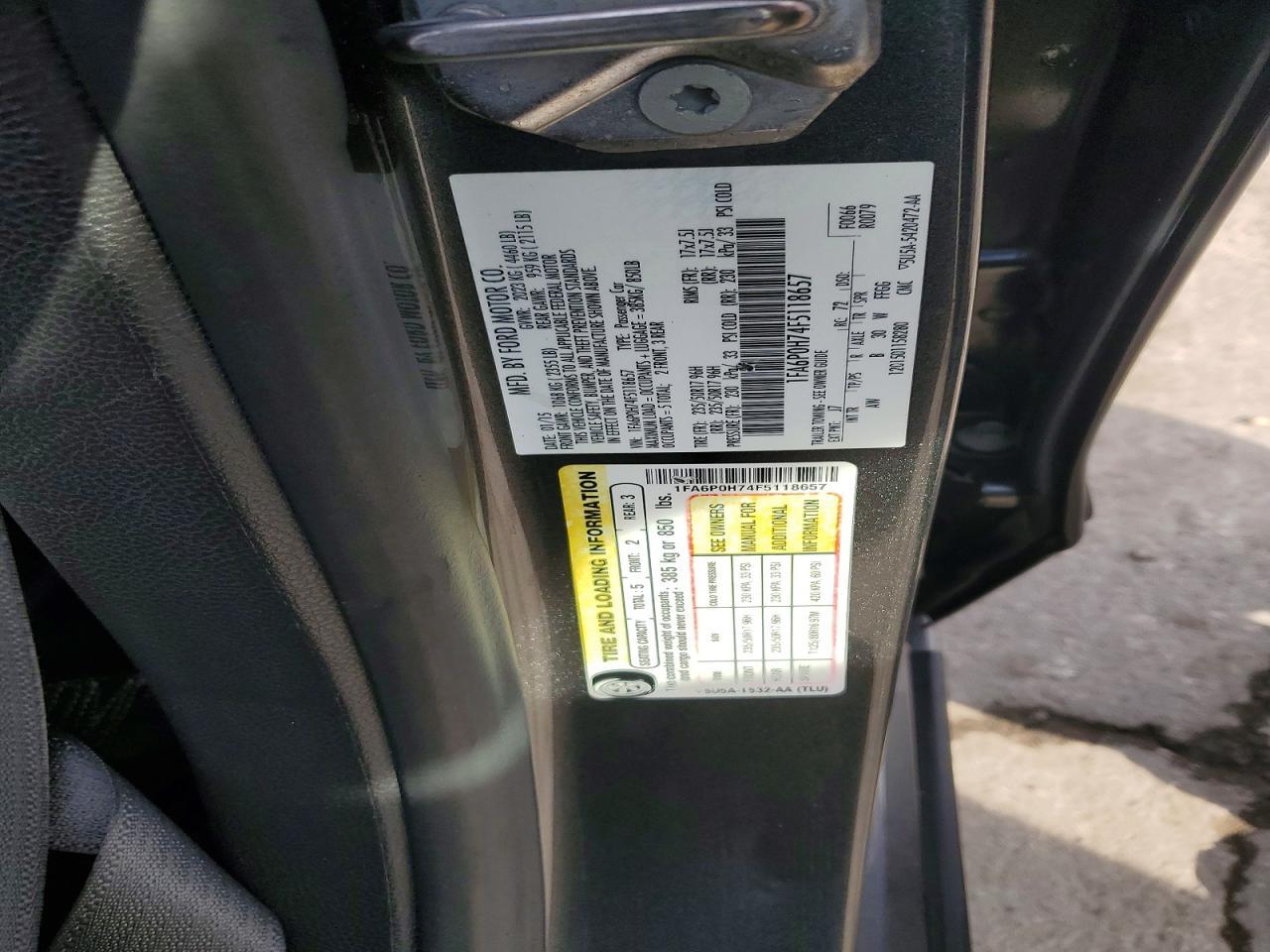 2015 Ford Fusion se