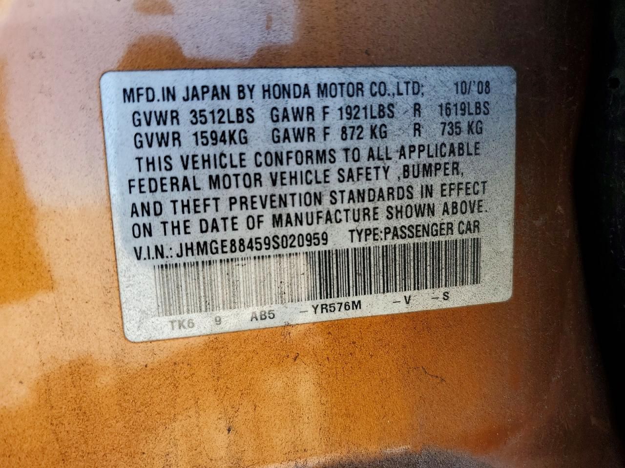 2009 Honda Fit Sport