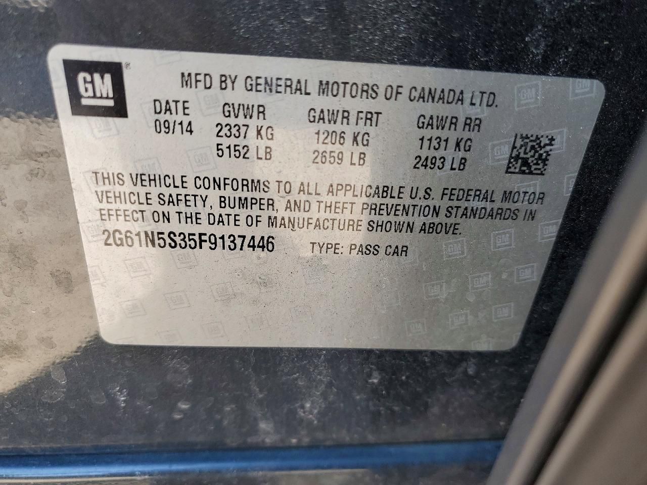 2015 Cadillac Xts Luxury Collection