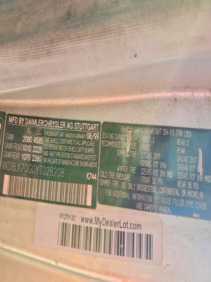 2000 Mercedes-Benz Clk 430