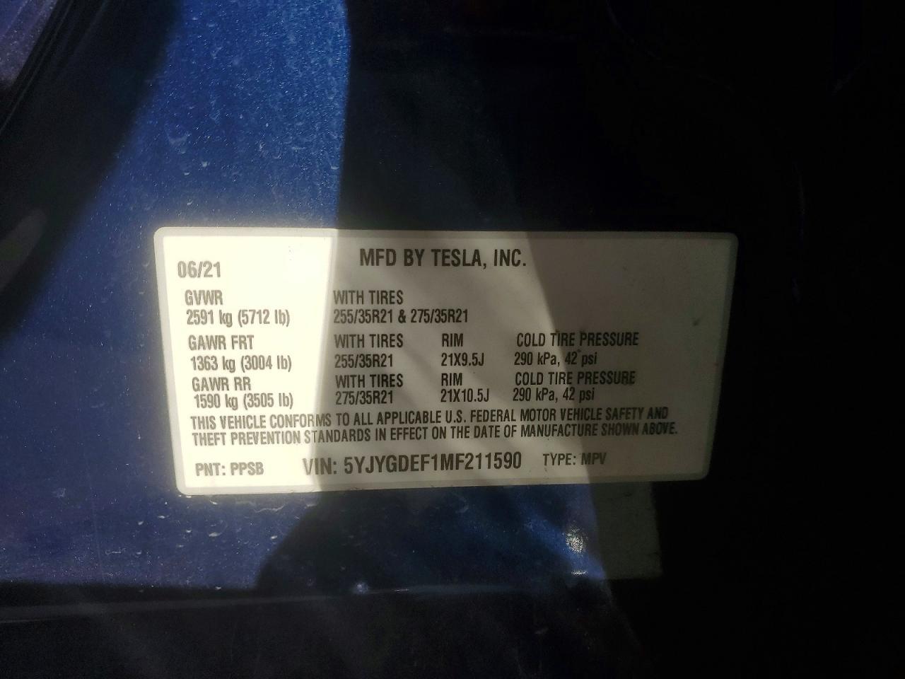 2021 Tesla Model y