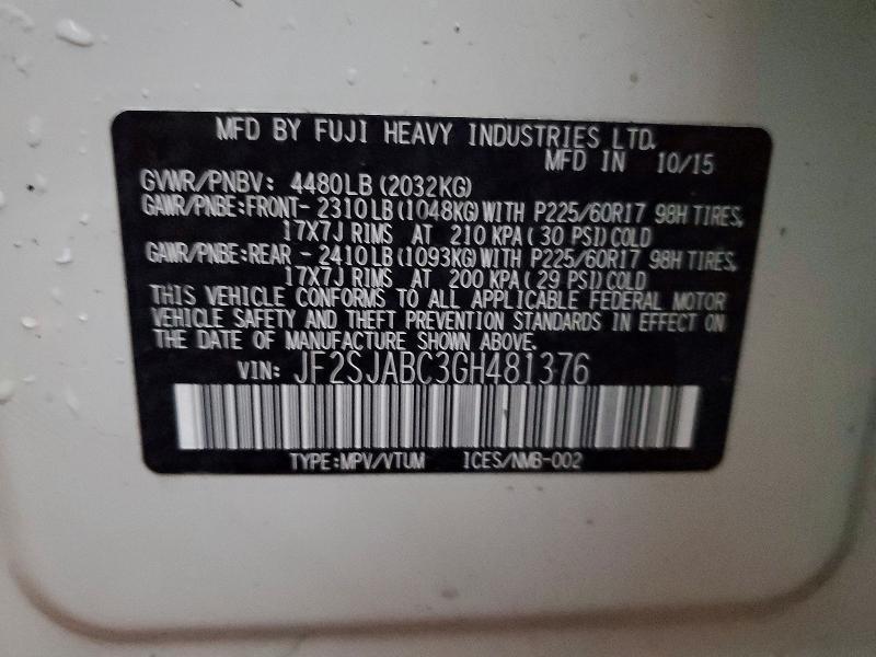 2016 Subaru Forester 2.5i