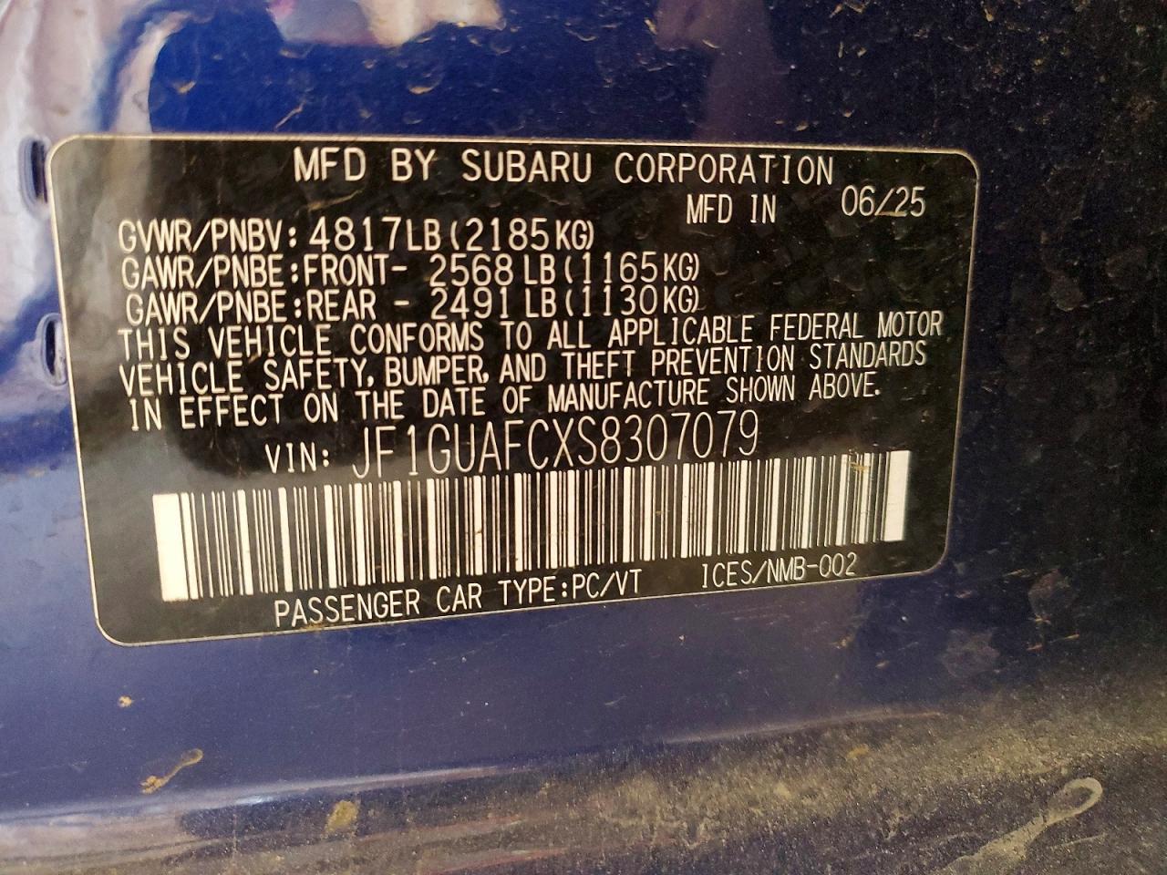 2025 Subaru Impreza Sport