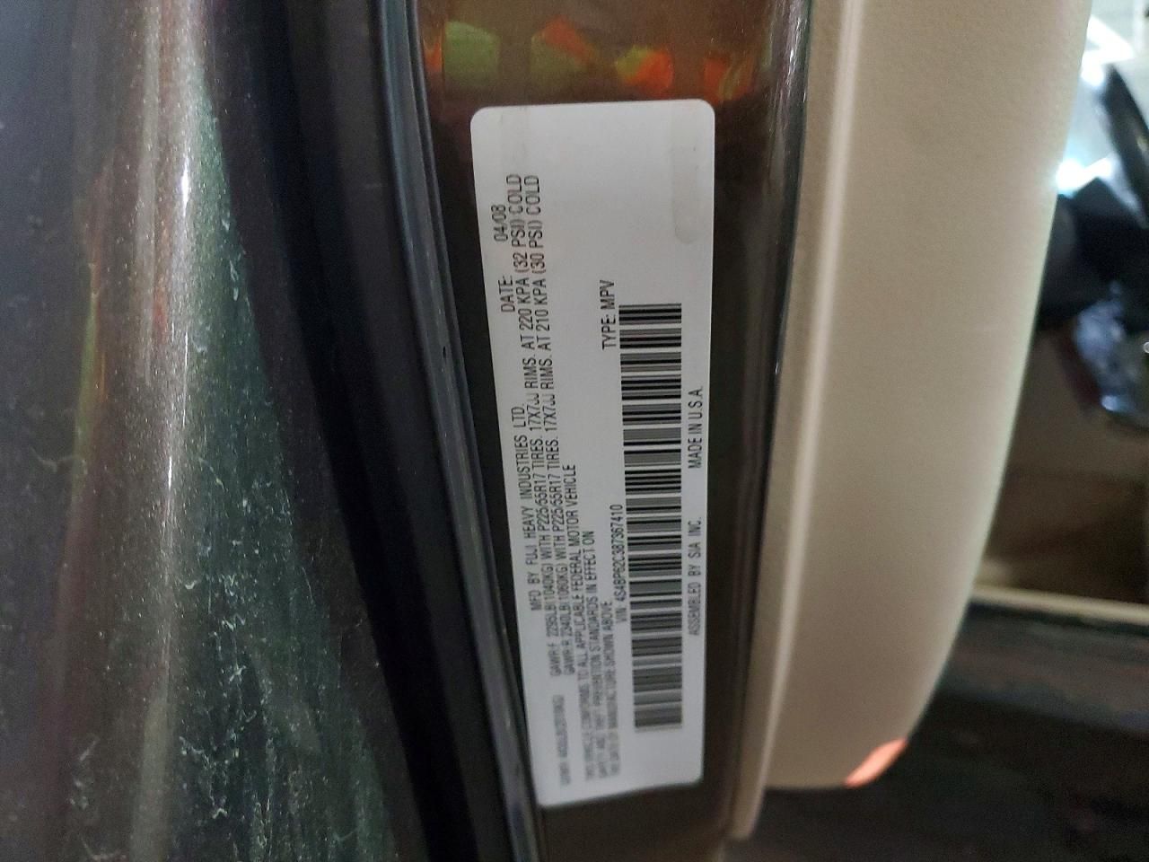 2008 Subaru Outback 2.5i Limited