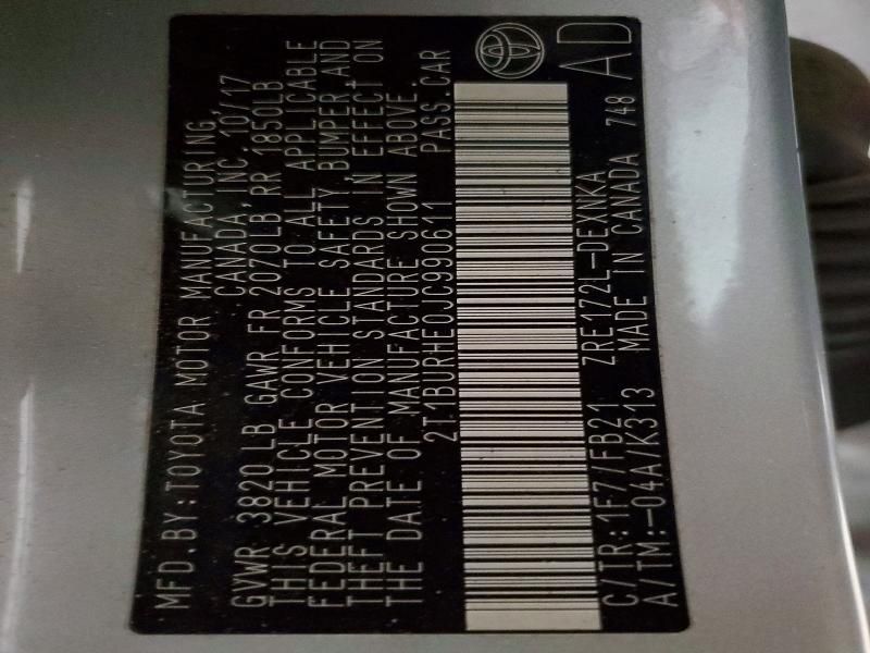 2018 Toyota Corolla l