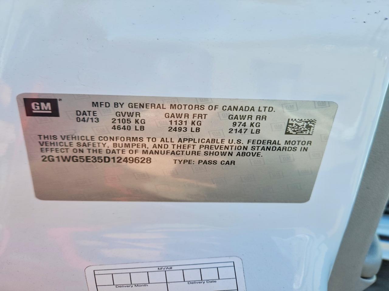 2013 Chevrolet Impala lt