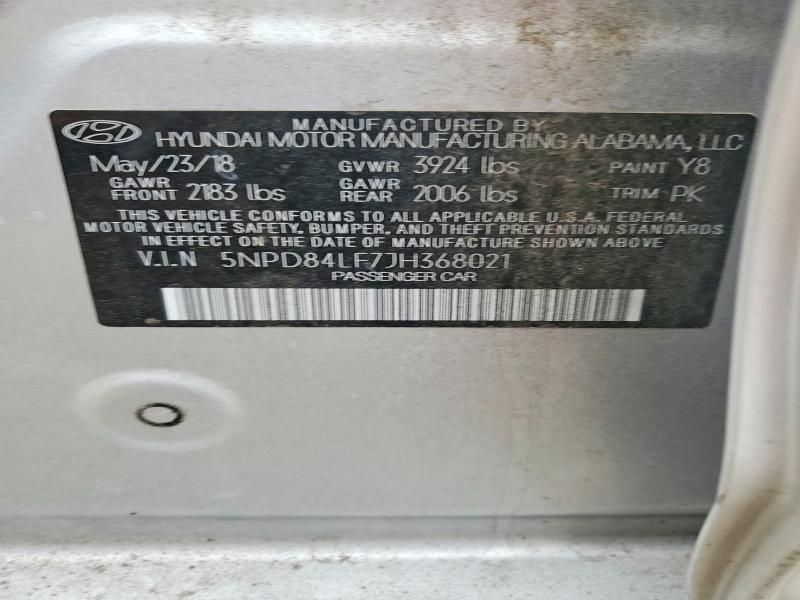 2018 Hyundai Elantra sel