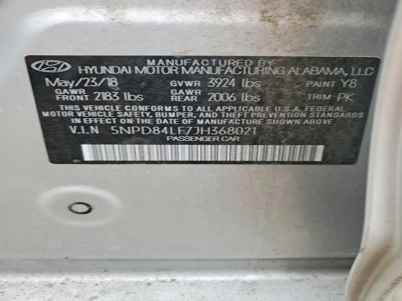 2018 Hyundai Elantra sel