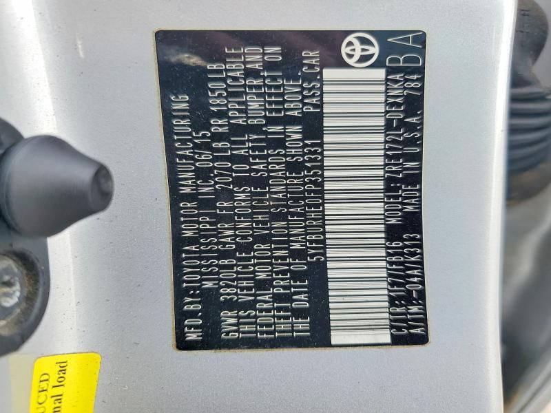 2015 Toyota Corolla l