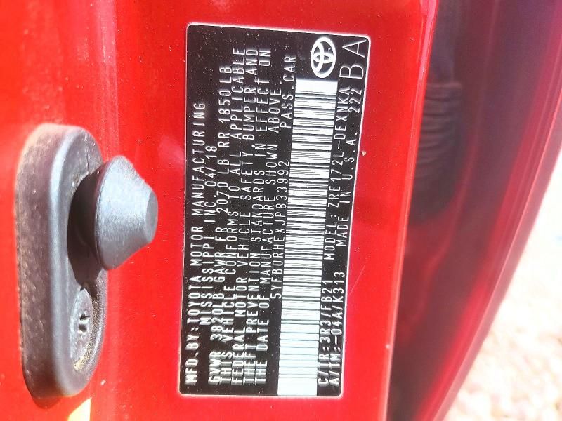 2018 Toyota Corolla l