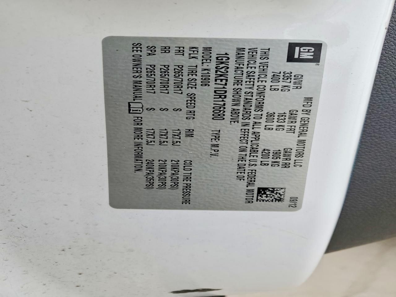 2013 GMC Yukon xl K1500 slt